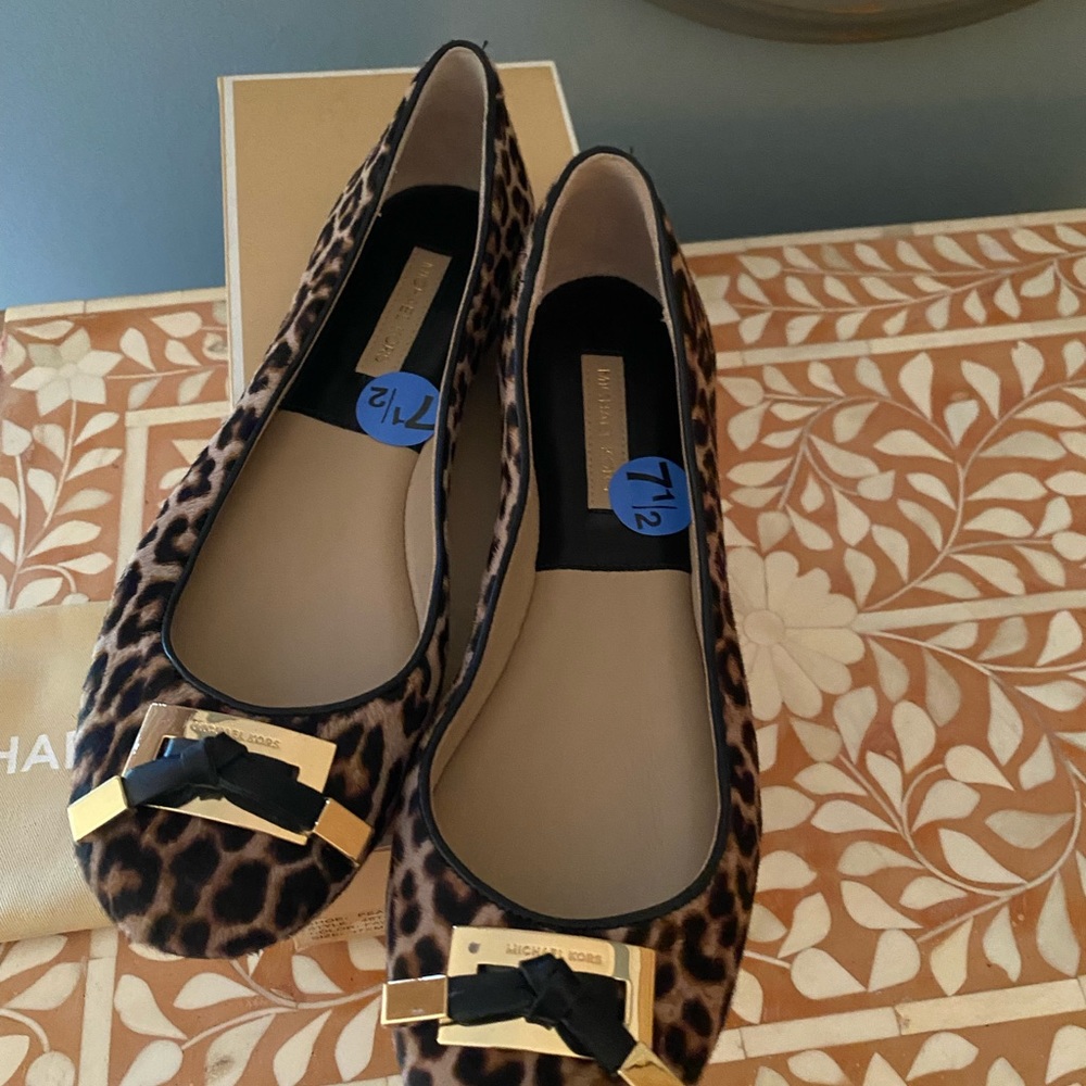 Michael Kors Collection Pearl calf hair  flats
